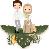 Couple monstera